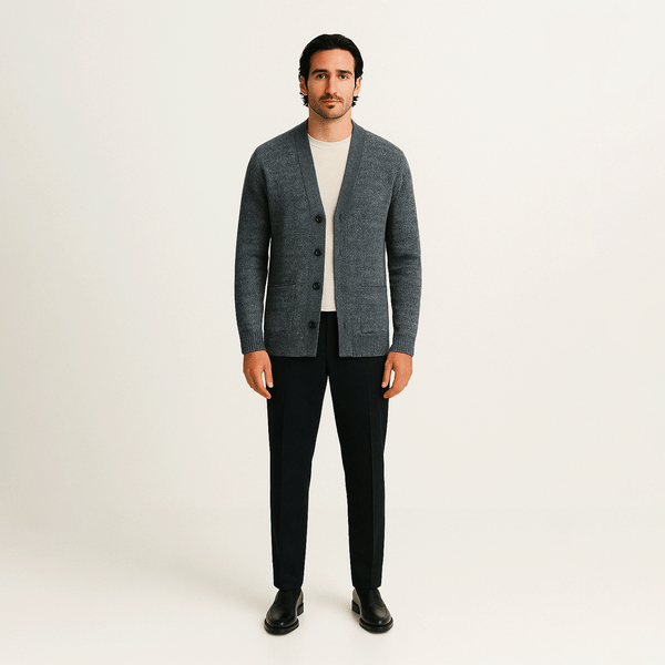 Cardigan Masculino Fiorinni em Lã