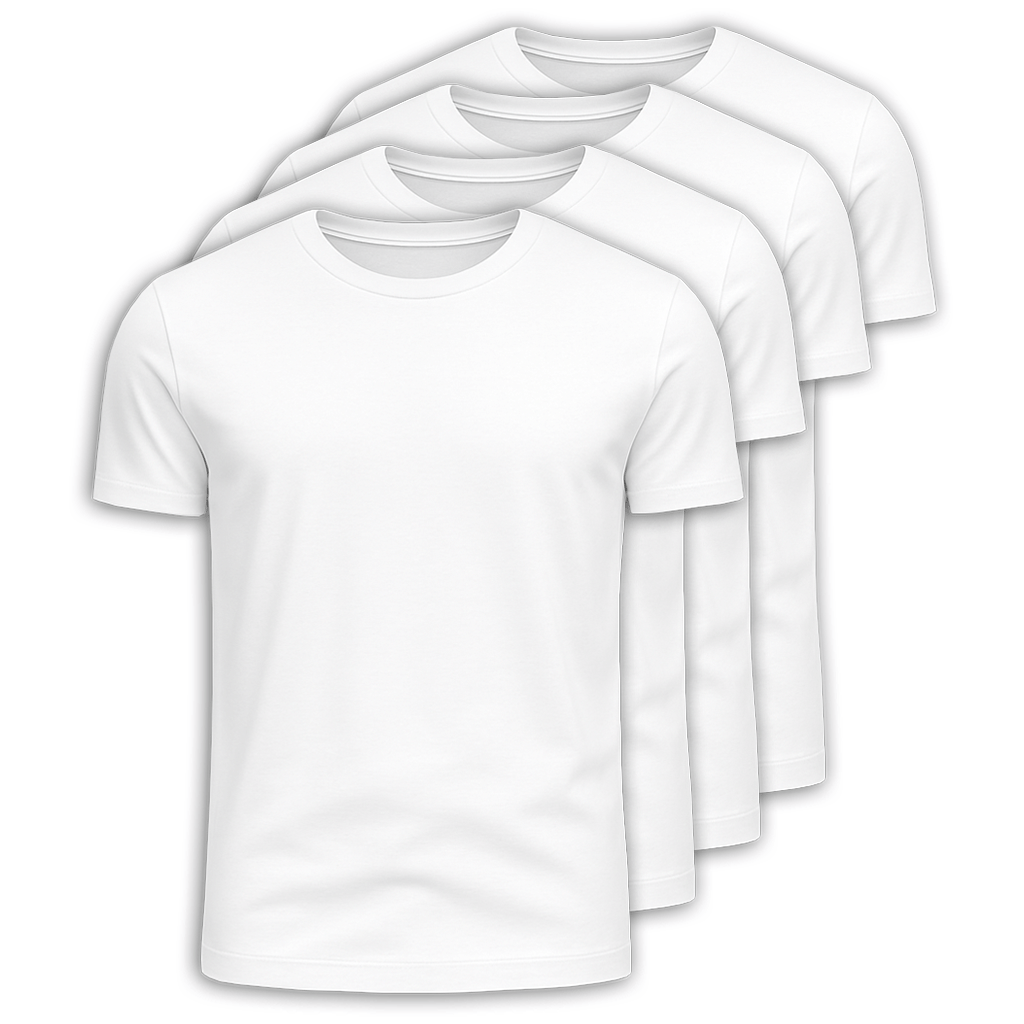 Kit 4 Camisetas 100% Algodão Micm Amsterdam